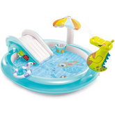 Gator Play Centre – Inflatable Kids Water Play Pool with Slide, Sprayer & Fun Accessories